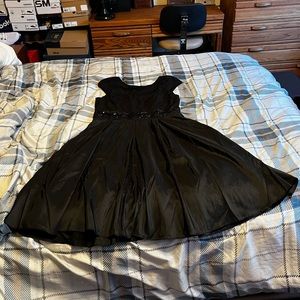 JS Boutique cocktail dress with beaded bodice and Taffeta skirt